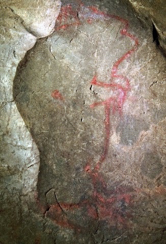 cave painting niaux vertical bison palaeolithic magdalenian france 