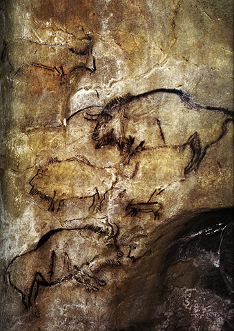 salon noir niaux cave; palaeolithic france
