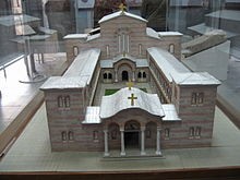 Pliska, Bulgaria - main basilica - smaller copy of old basilica of Saint Peter in Rome