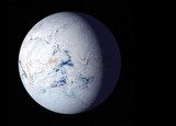 a snowball planet (artist's rendition)