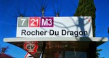 bus stop in aix-en-provence, france