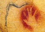 paleolithic negative hand Bernifal (France)