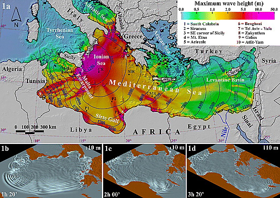 tsunami created by Etna volcano 7th millennium BC
