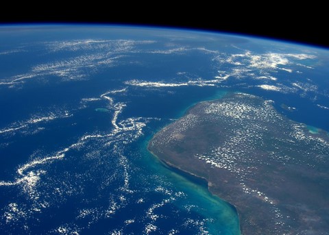 site of chicxulub impact crater off yucatan