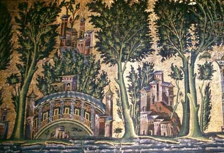 damascus, umayyad mosque, mosaics