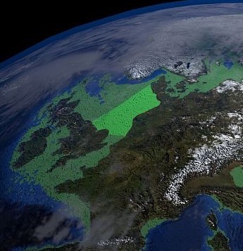 Doggerland - area to be investigated by U. of Bradford