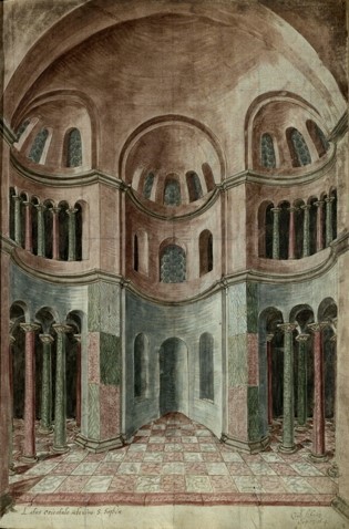 Haghia Sophia, the Freshfield Album, 1574, attributed to Lambert de Vos, Trinity College, Cambridge