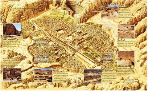 petra, jordan, map