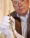 Nicholas Conard with Ice Age Flute